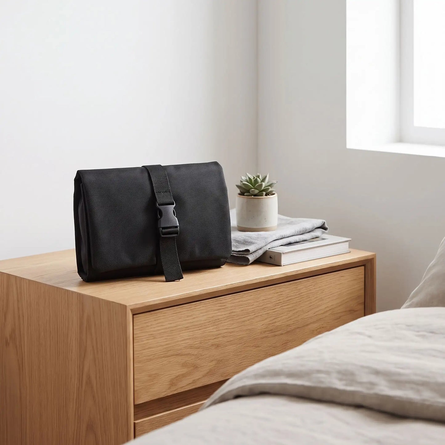 trousse de toilette homme compacte noir