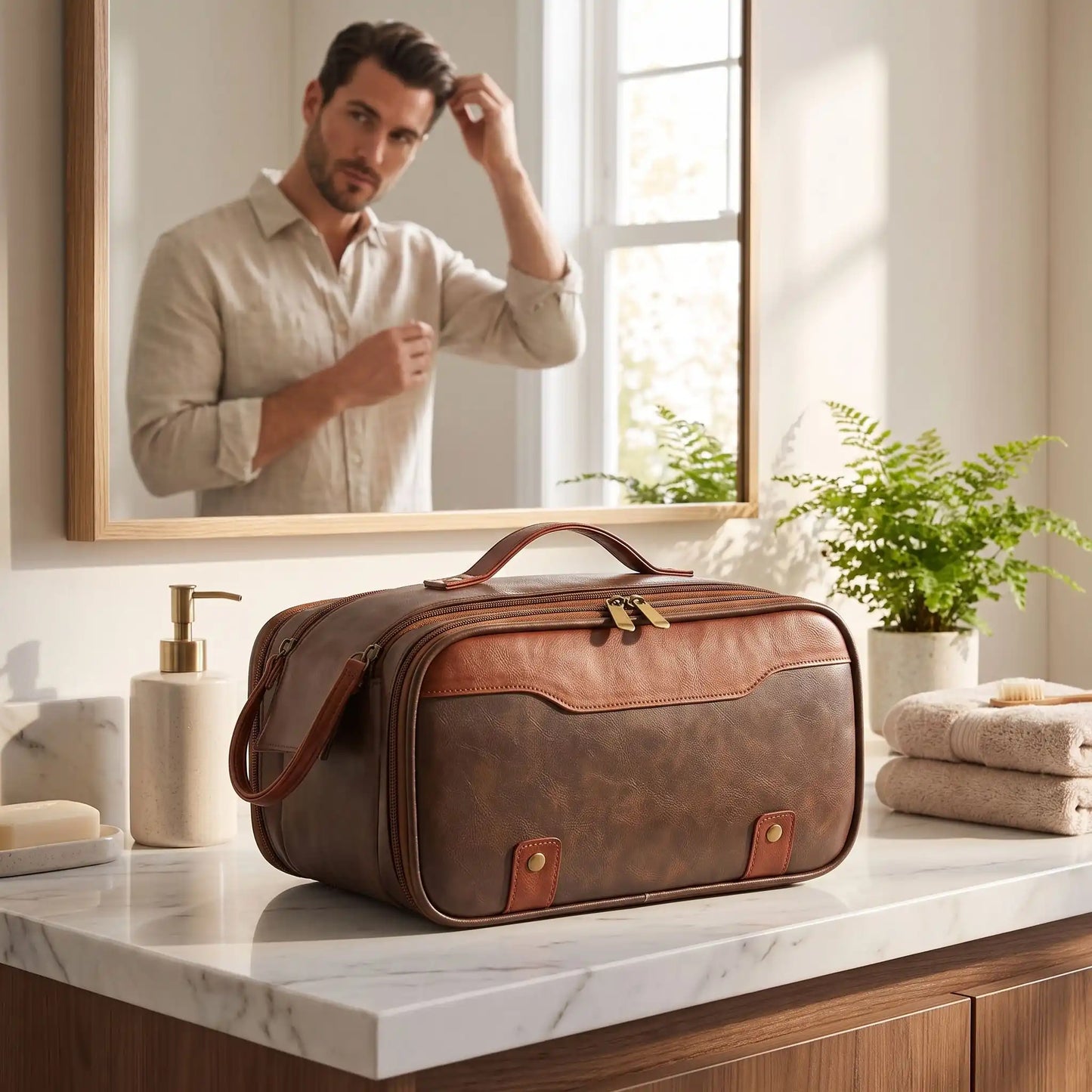 trousse de toilette homme impermeable voyage parfaite