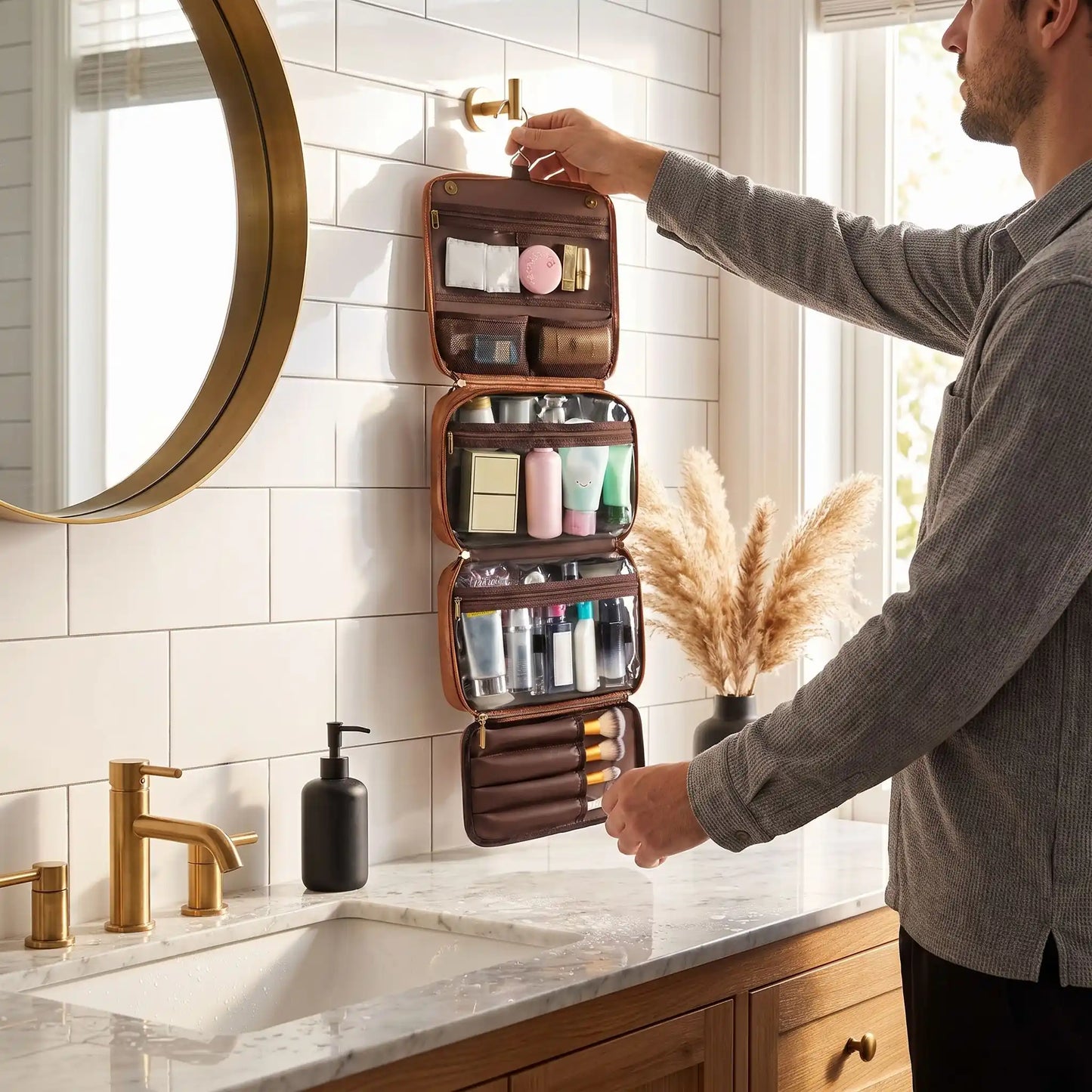 toilette homme multi compartiments indispensable