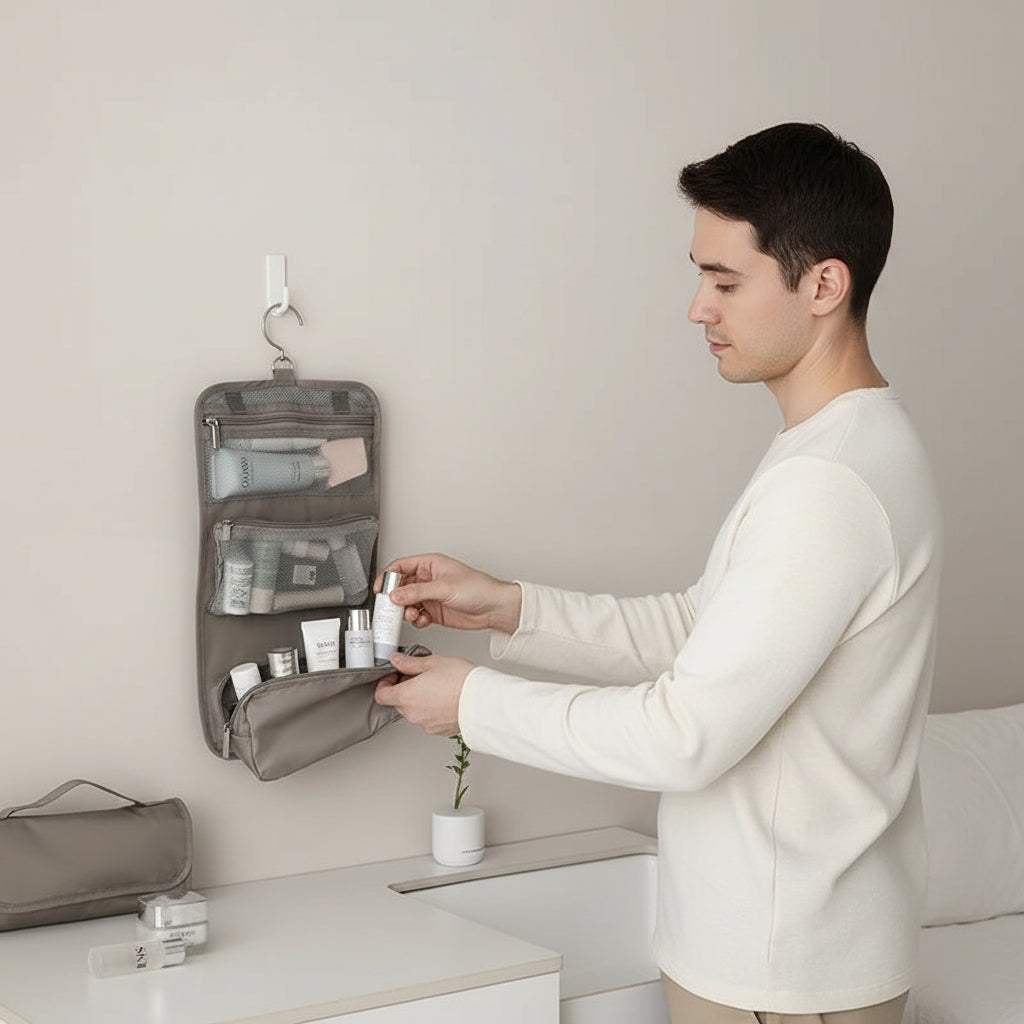 trousse de toilette homme simple pochette