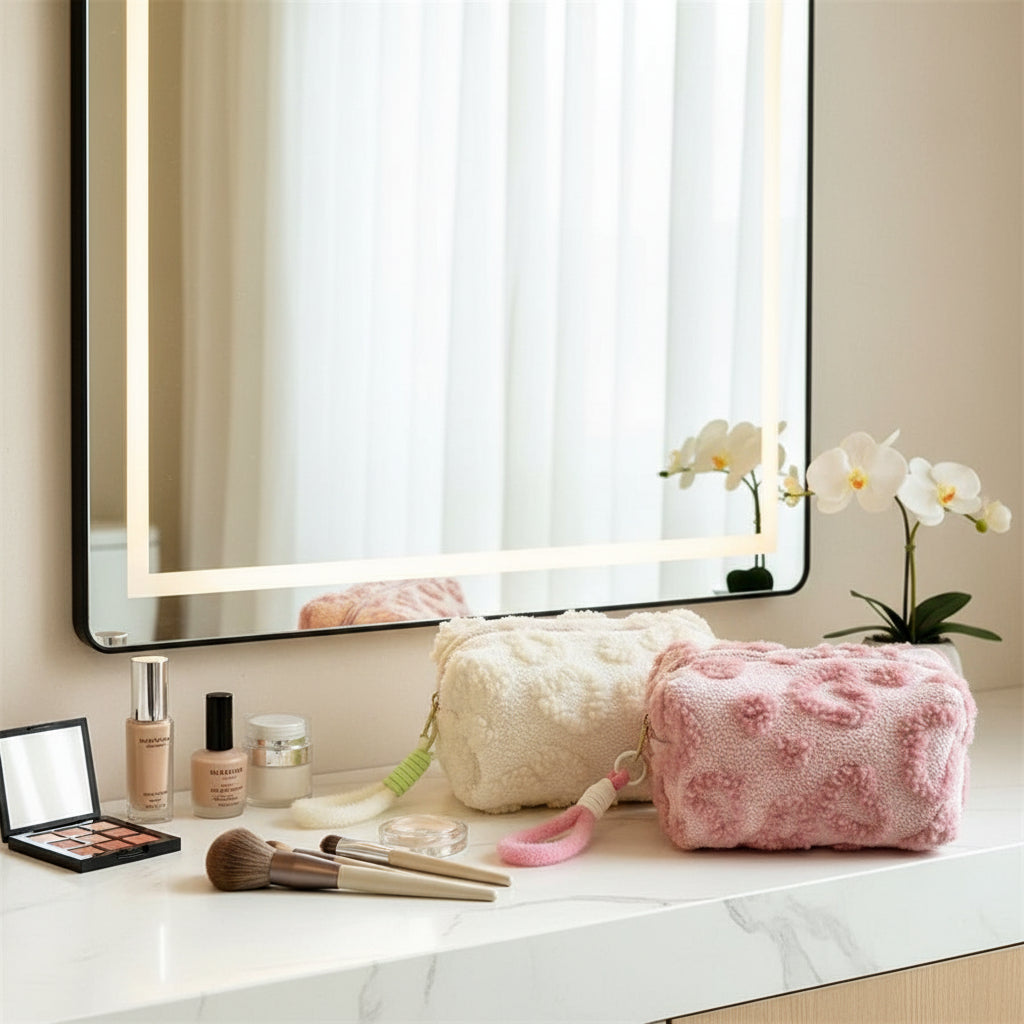 trousse de toilette lumineuse