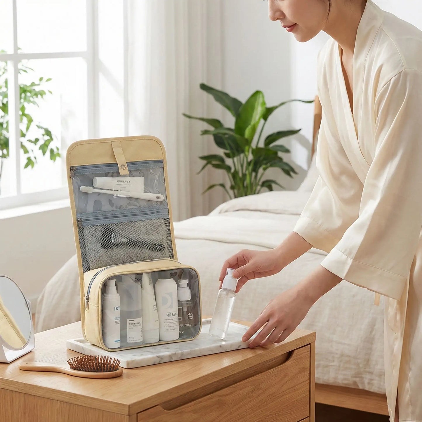 trousse de toilette materiel durable