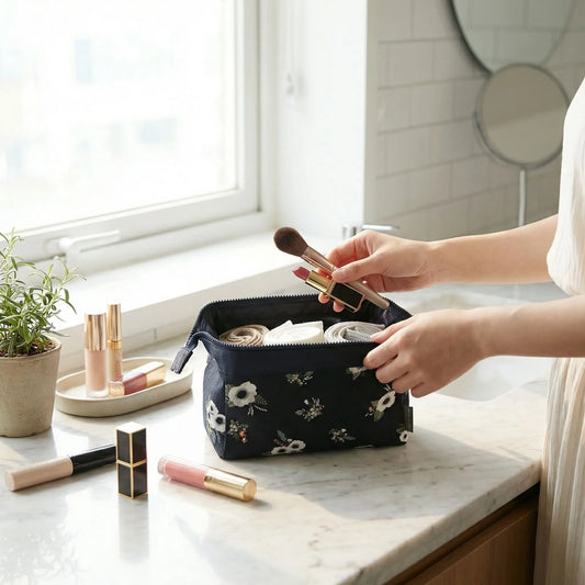 Trousse de Toilette - Florale | Voyage Imperméable