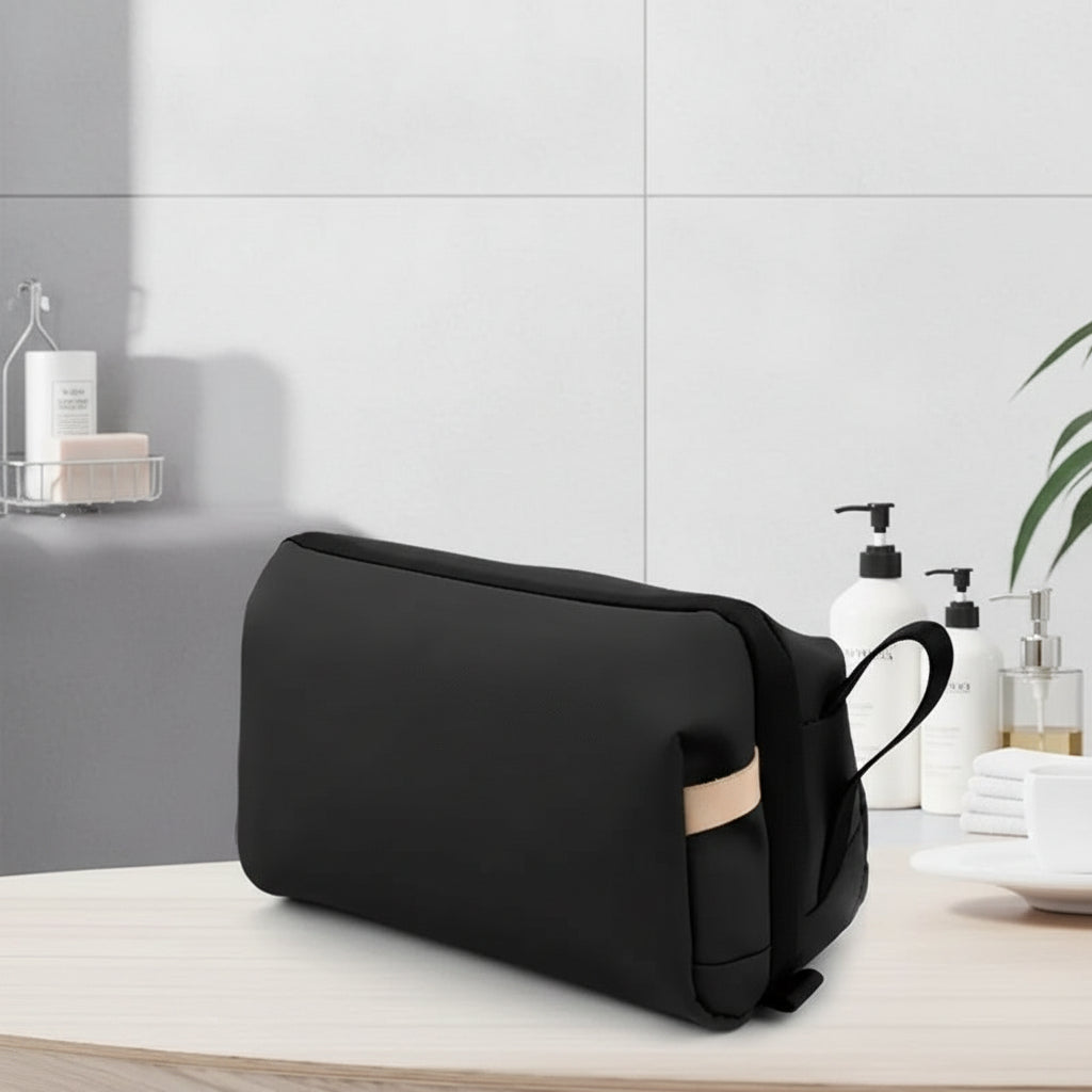 trousse de toilette noir personnaliser