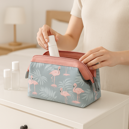 trousse de toilette remplie produits beaute