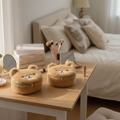 trousse maquillage motif ours