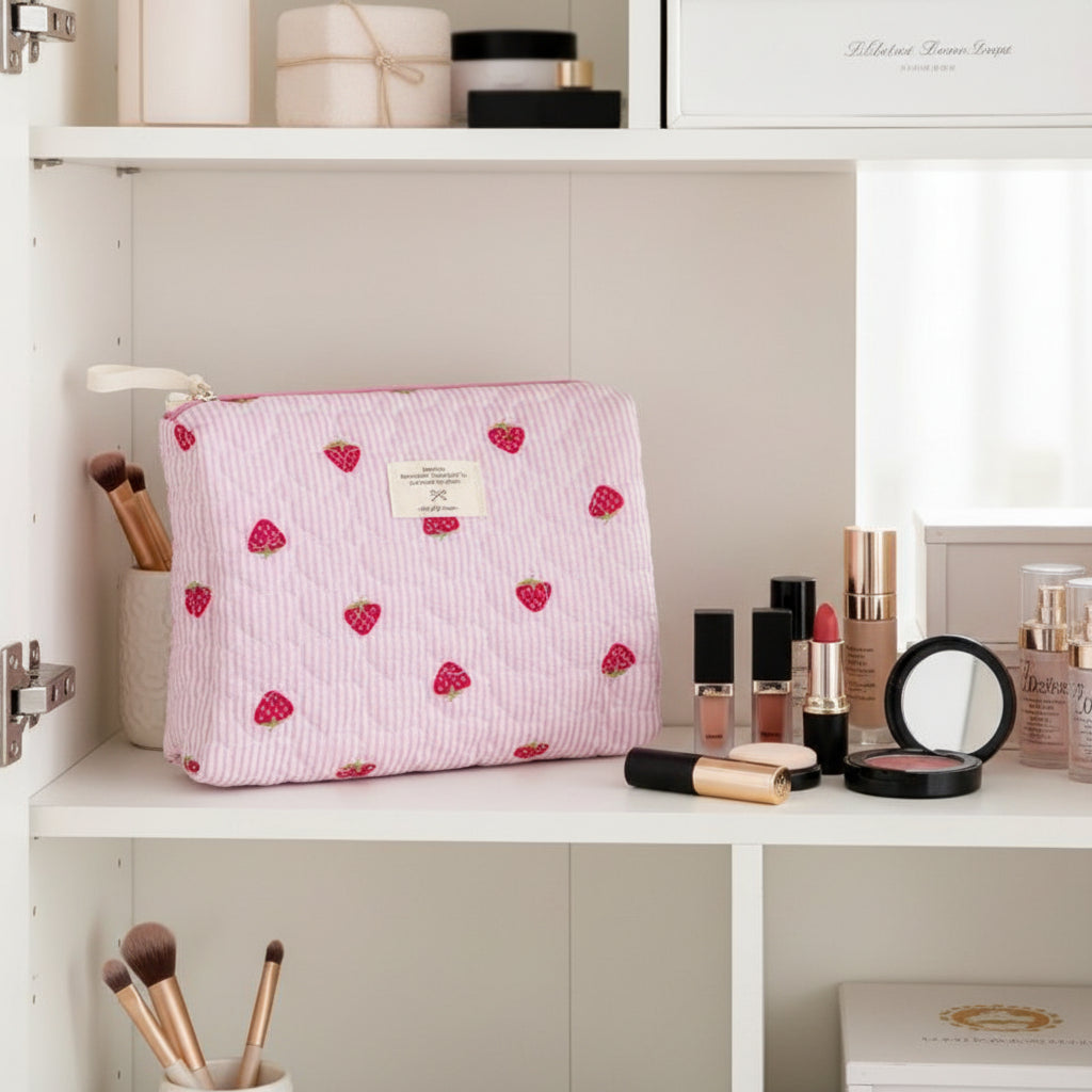 trousse maquillage rangee dressing