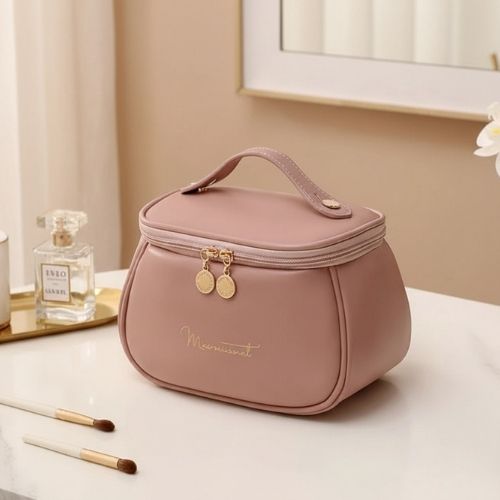 trousse maquillage rose legere magnifique