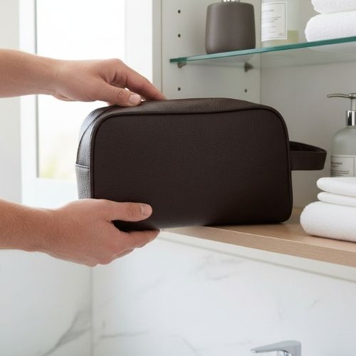 trousse toilette voyage homme cuir parfait
