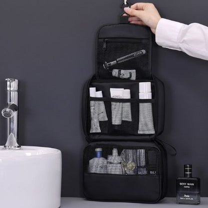 trousse toilette voyage homme noir indispensable