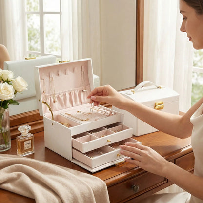 vanity bjoux de voyage pour femme deux tiroirs