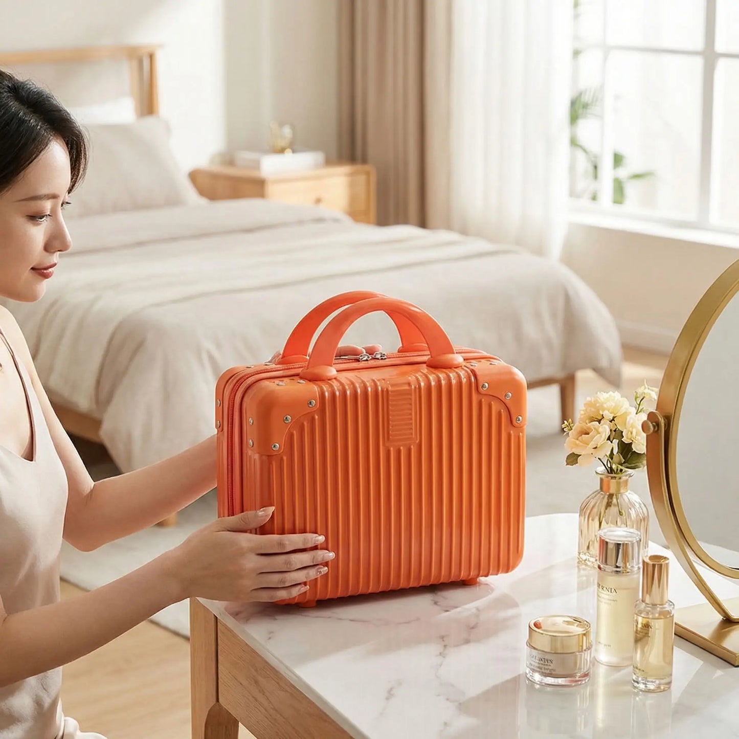 vanity case orange