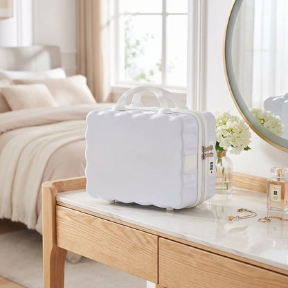 vanity case rigide femme blanc