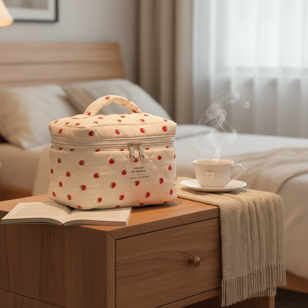 vanity femme posee table chambre