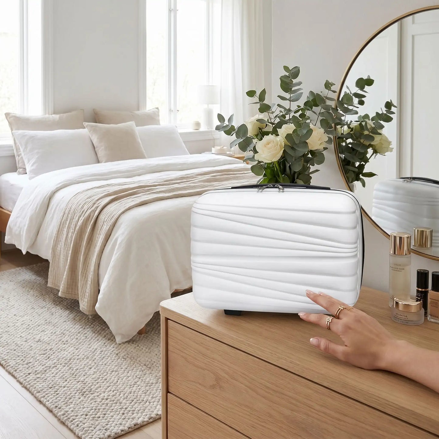 vanity femme rigide poser commode