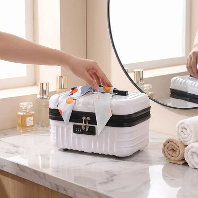 vanity femme rigide voyage blanc