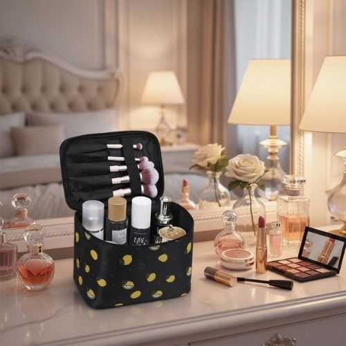 vanity femme souple noir citron