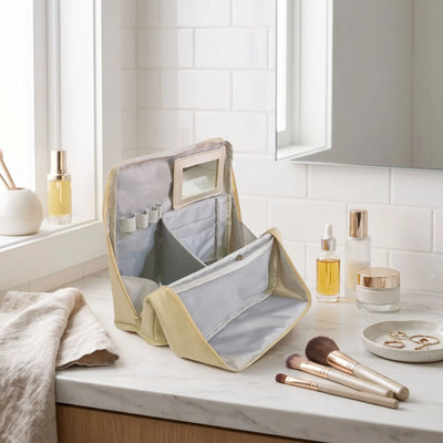 vanity femme voyage compact beige