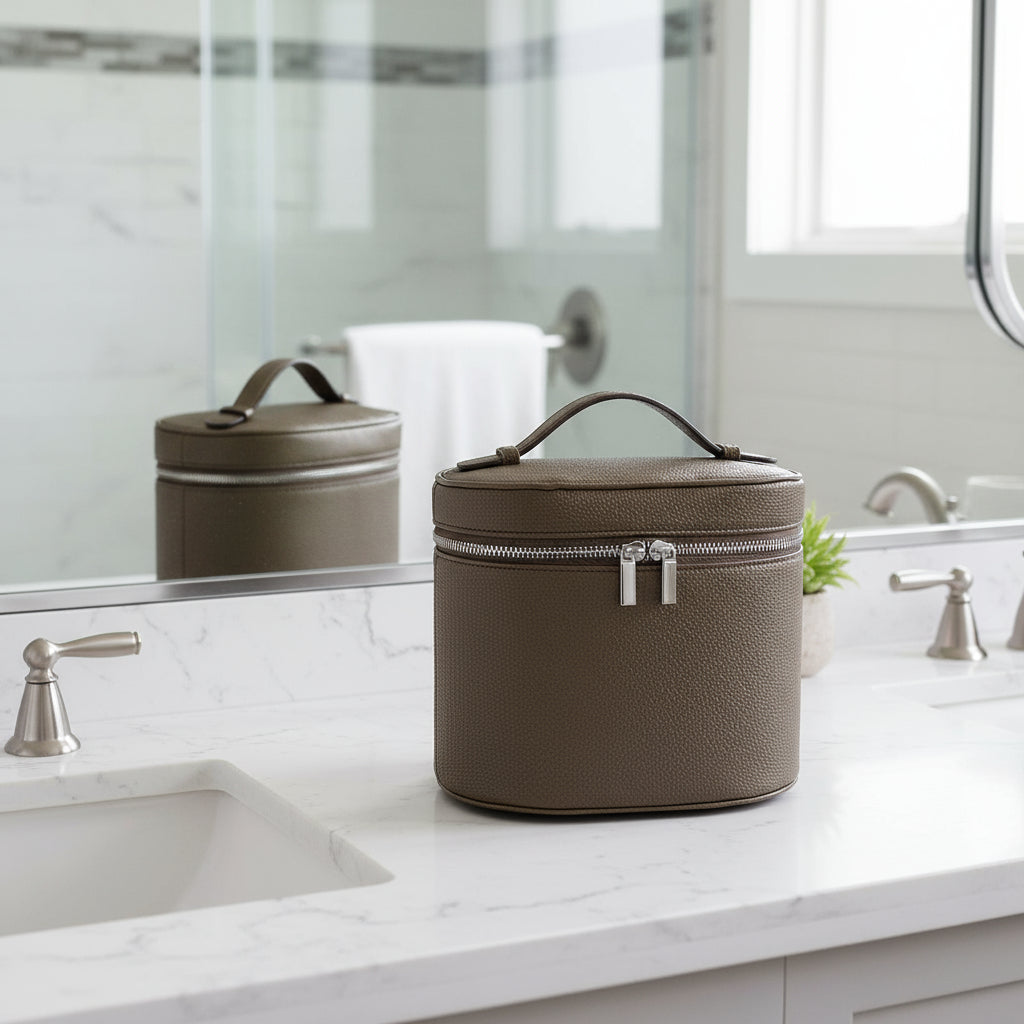 vanity kaki poser lavabo