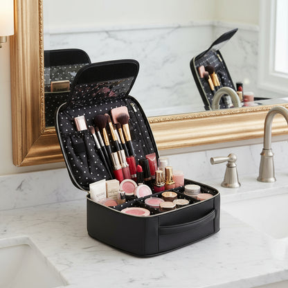 vanity noir multifonctionnel pratique