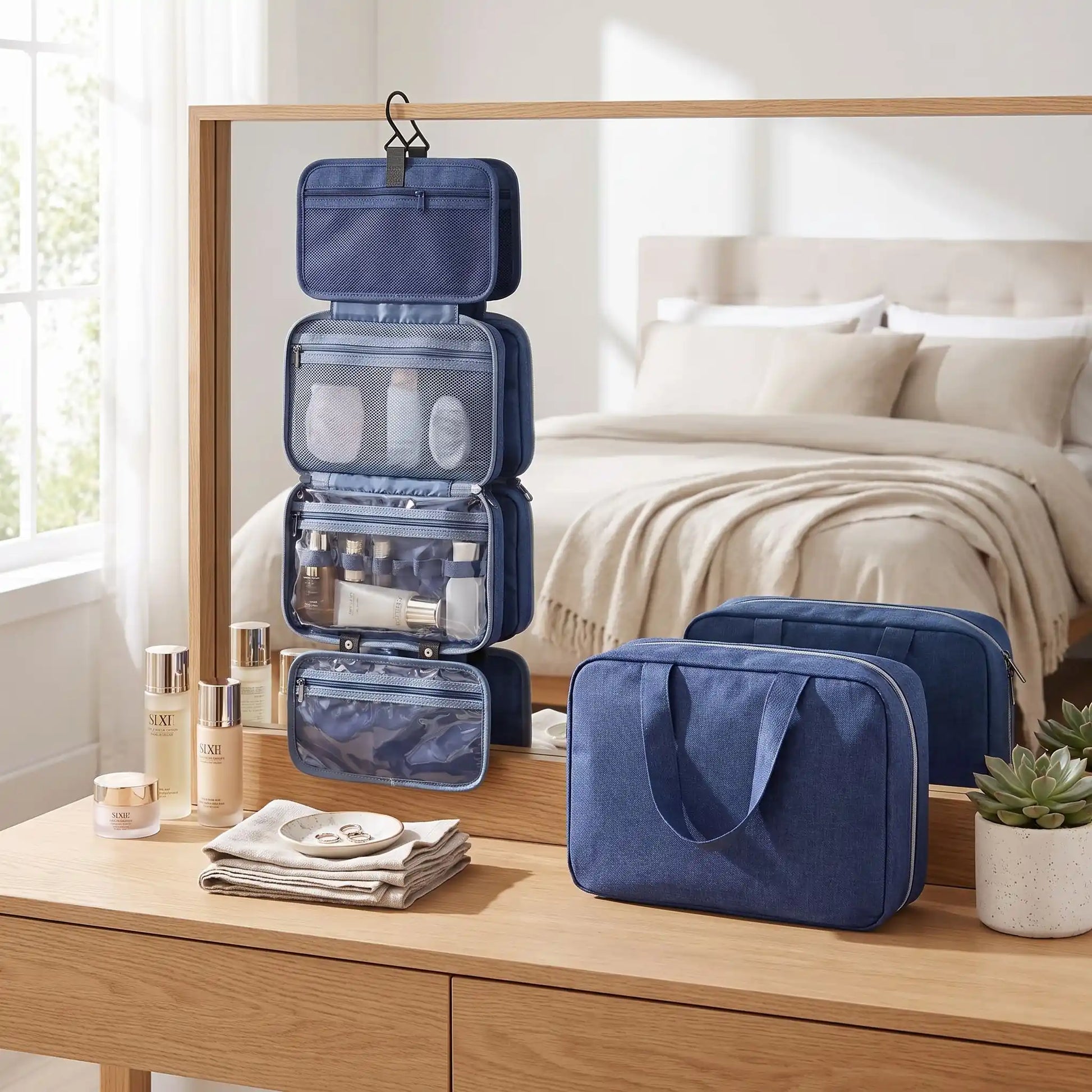 vanity pliable femme bleu