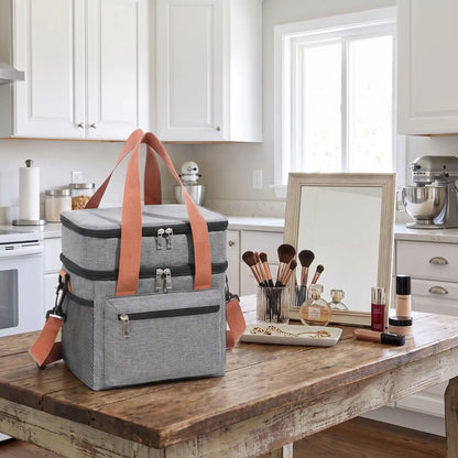 vanity souple avec compartiment pratique