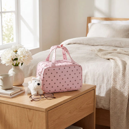 vanity souple avec compartiment rose