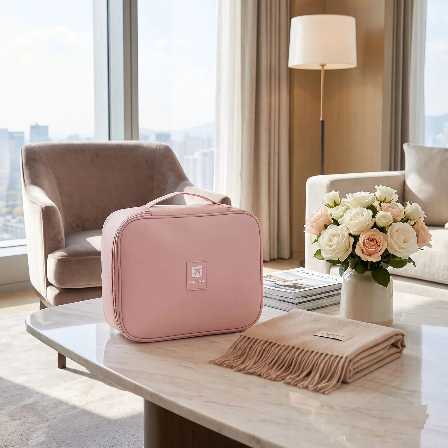 vanity voyage femme rose